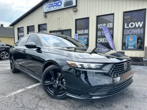 Black 2024 HONDA ACCORD HYBRID SPORT-L for sale in Crown Point, IN