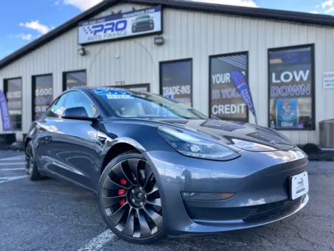 Gray 2021 TESLA MODEL 3 PERFORMANCE for sale in Crown Point, IN