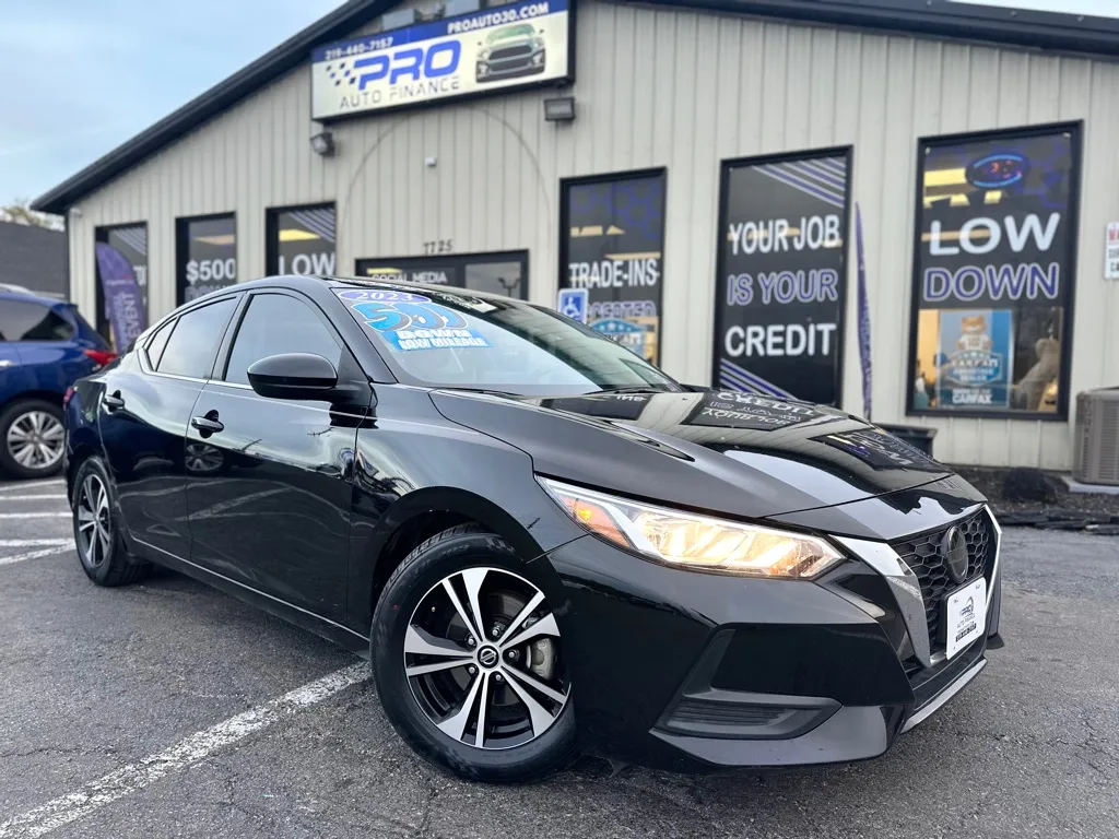 Black 2023 NISSAN SENTRA SV for sale in Crown Point, IN