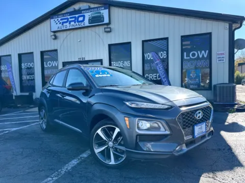 Gray 2021 HYUNDAI KONA ULTIMATE for sale in Crown Point, IN