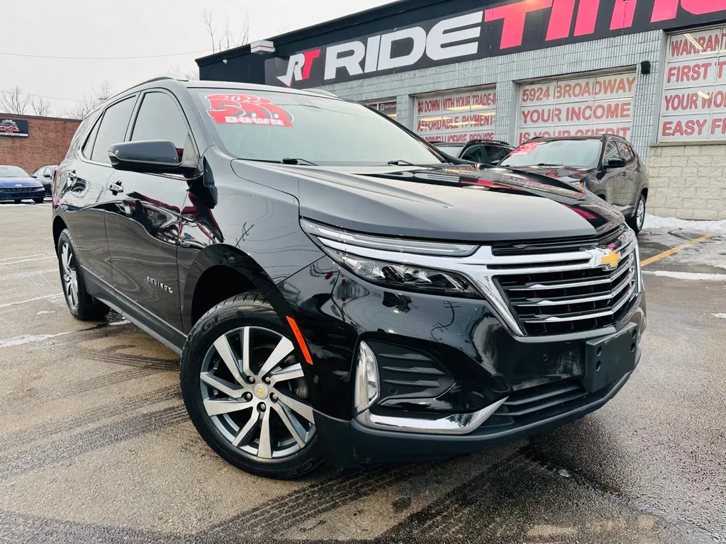 Black 2022 CHEVROLET EQUINOX PREMIER for sale in Merrillville, IN