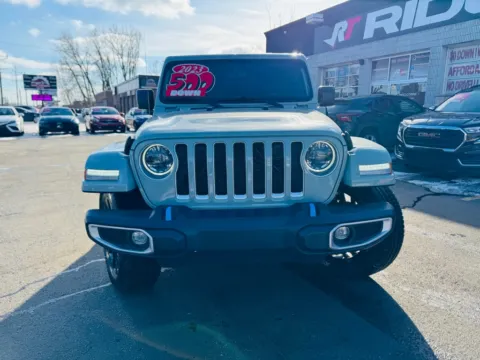 Another view of 2023 JEEP WRANGLER SAHARA 4XE for sale in Merrillville, IN at Ride Time Auto Finance Broadway