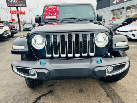 Another view of 2023 JEEP WRANGLER SAHARA 4XE for sale in Merrillville, IN at Ride Time Auto Finance Broadway