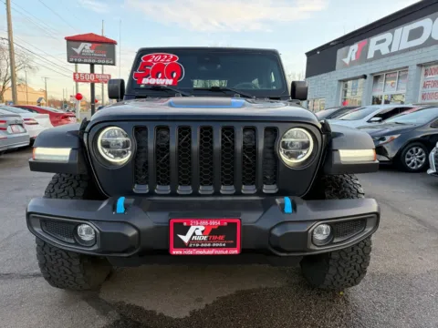 Photos of 2022 JEEP WRANGLER UNLIMI RUBICON 4XE for sale in Merrillville, IN at Ride Time Auto Finance Broadway