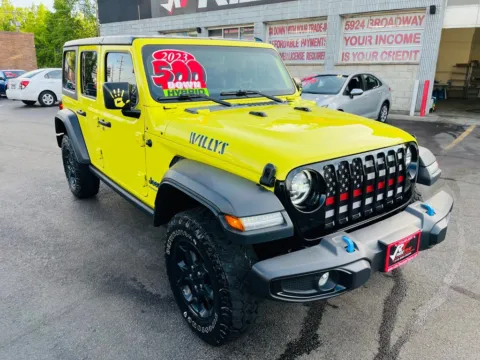 Photos of 2023 JEEP WRANGLER WILLYS 4XE for sale in Merrillville, IN at Ride Time Auto Finance Broadway