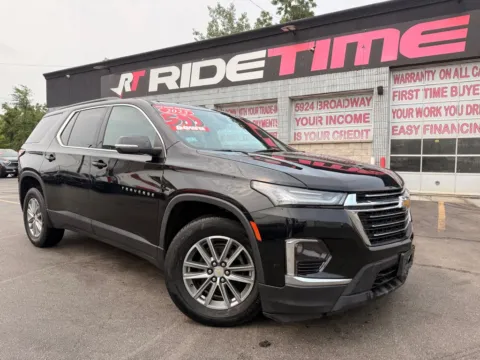 Black 2023 CHEVROLET TRAVERSE LT CLOTH for sale in Merrillville, IN