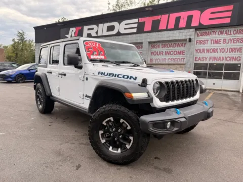 White 2024 JEEP WRANGLER RUBICON 4XE for sale in Merrillville, IN
