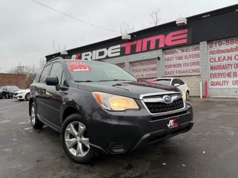 Black 2014 SUBARU FORESTER 2.5I PREMIUM for sale in Merrillville, IN