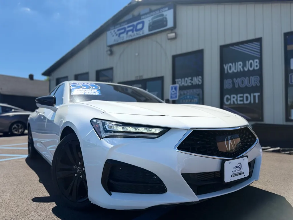 White 2022 ACURA TLX W/TECH for sale in Crown Point, IN