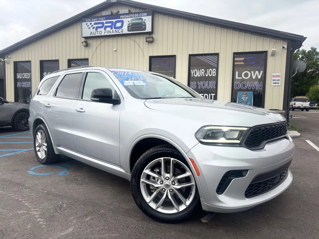 Silver 2024 DODGE DURANGO GT PLUS for sale in Crown Point, IN