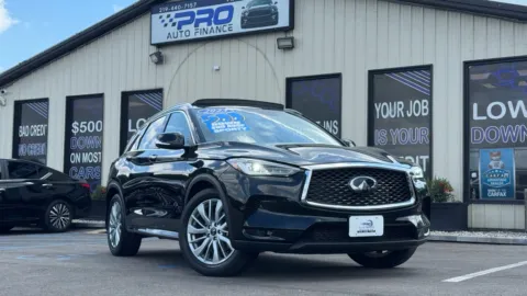 Black 2023 INFINITI QX50 LUXE for sale in Crown Point, IN