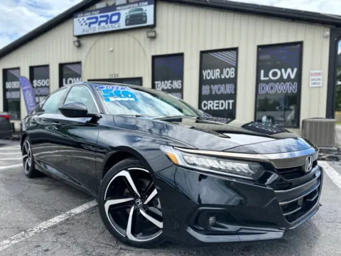 Black 2022 HONDA ACCORD SPORT for sale in Crown Point, IN