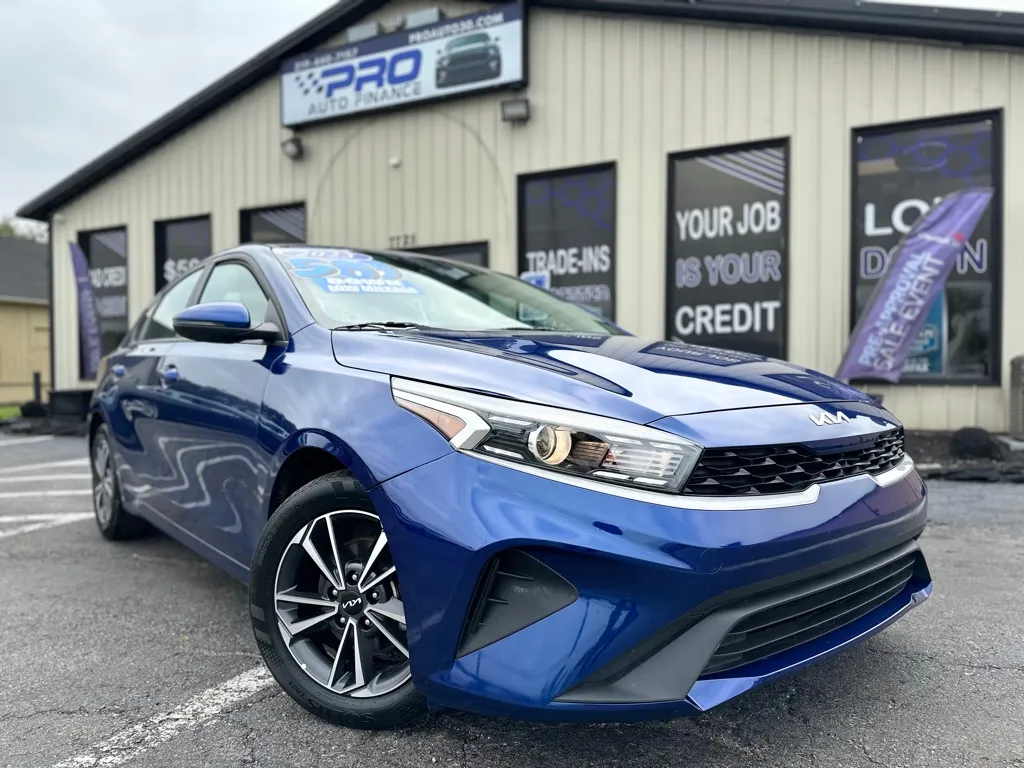 Blue 2023 KIA FORTE LXS for sale in Crown Point, IN
