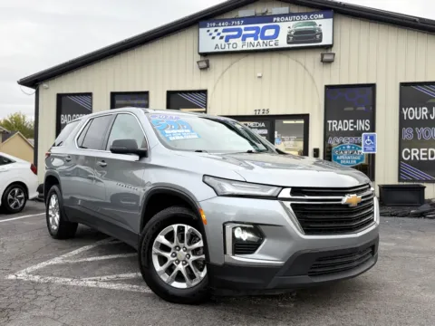 Gray 2023 CHEVROLET TRAVERSE LS for sale in Crown Point, IN