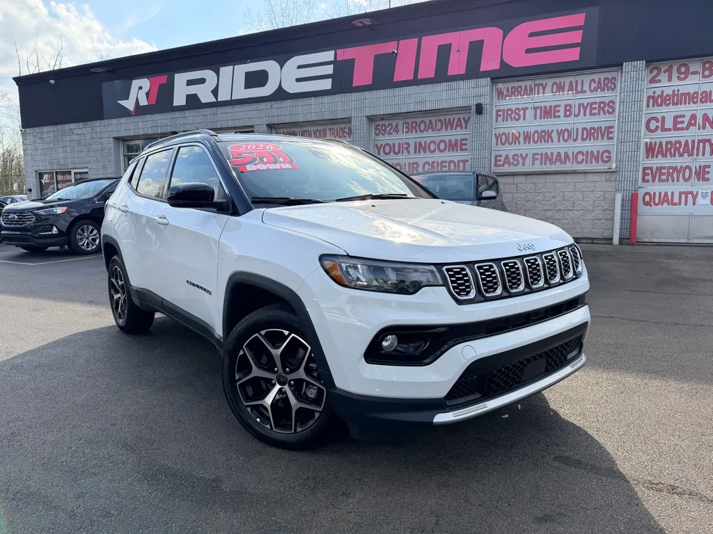 White 2026 JEEP COMPASS LIMITED ALTITUDE for sale in Merrillville, IN