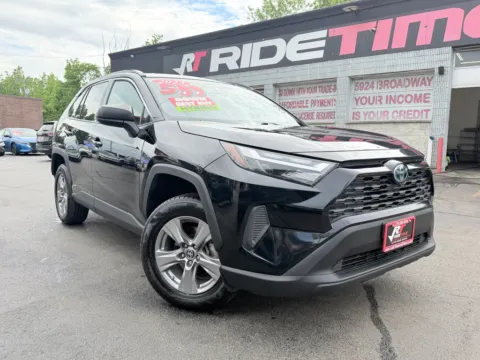 Black 2023 TOYOTA RAV4 HYBRID LE for sale in Merrillville, IN