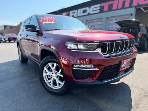 Red 2023 JEEP GRAND CHEROKEE LIMITED for sale in Merrillville, IN