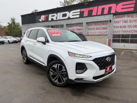 White 2019 HYUNDAI SANTA FE LIMITED 2.0T for sale in Merrillville, IN