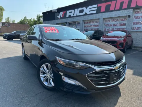 Black 2021 CHEVROLET MALIBU LT for sale in Merrillville, IN