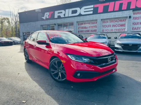 Red 2020 HONDA CIVIC SPORT for sale in Merrillville, IN