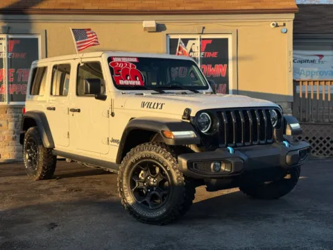 Photos of 2023 JEEP WRANGLER WILLYS 4XE for sale in Merrillville, IN at Ride Time Auto Finance Merrillville
