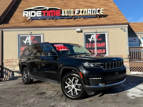 Black 2023 JEEP GRAND CHEROKEE LIMITED for sale in Merrillville, IN