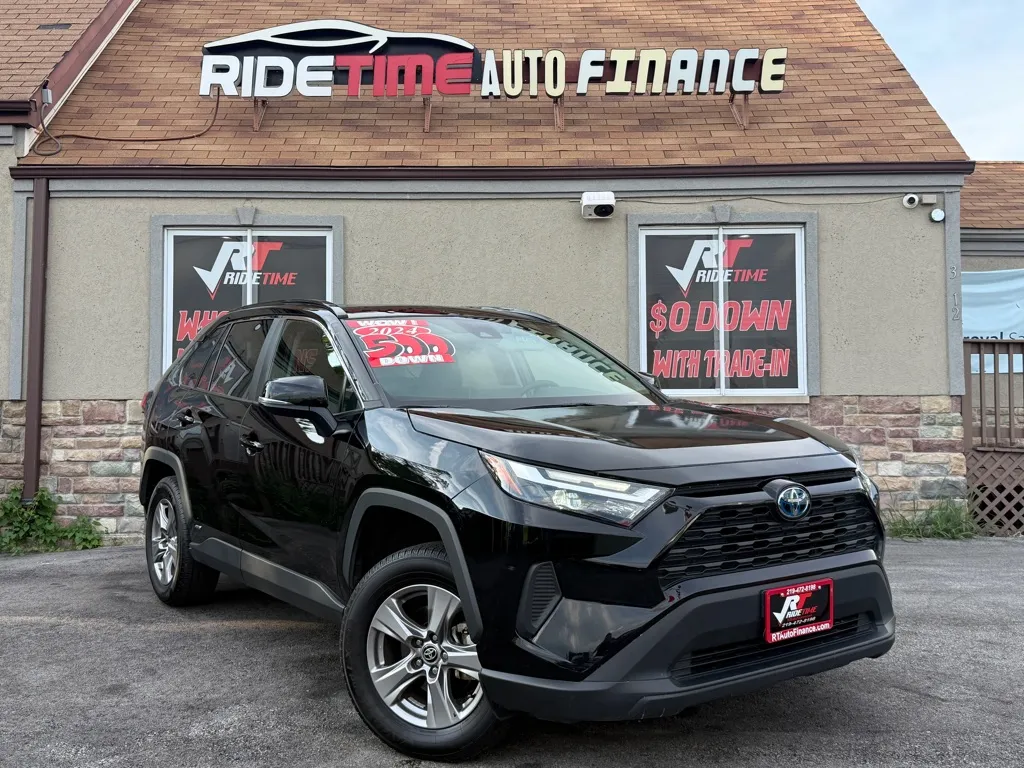 Black 2024 TOYOTA RAV4 HYBRID-AWD XLE for sale in Merrillville, IN