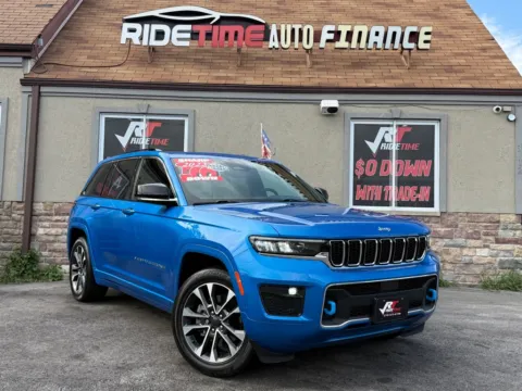 Blue 2022 JEEP GRAND CHEROKEE OVERLAND 4XE for sale in Merrillville, IN