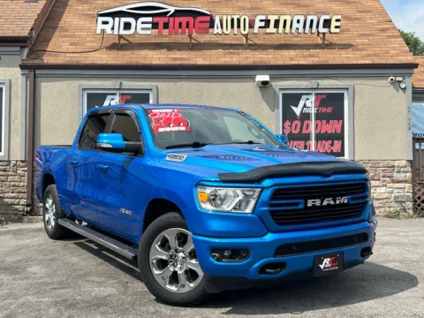 Blue 2021 RAM 1500 BIG HORN CREW CAB for sale in Merrillville, IN