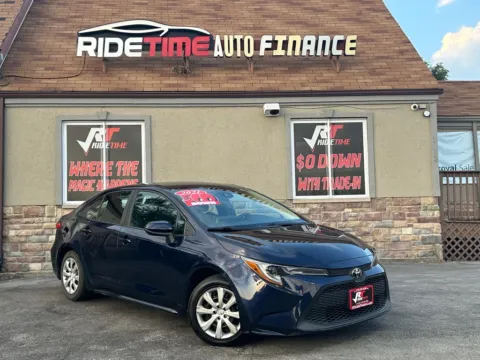 Blue 2021 TOYOTA COROLLA LE for sale in Merrillville, IN