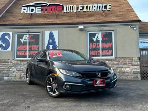 Blue 2020 HONDA CIVIC EX-L for sale in Merrillville, IN