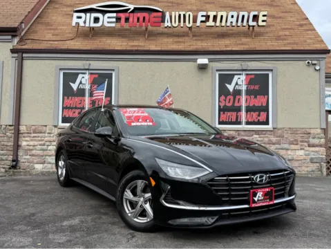 Black 2022 HYUNDAI SONATA SE for sale in Merrillville, IN