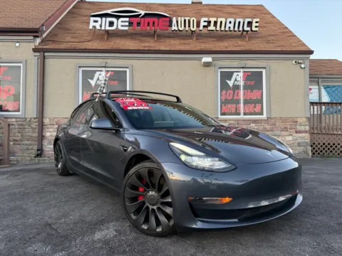 Gray 2022 TESLA MODEL 3-PERFORM PERFORMANCE-AWD for sale in Merrillville, IN
