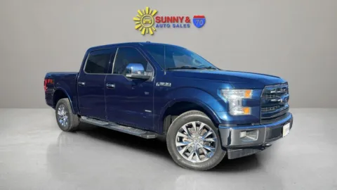 Blue 2017 Ford F-150 SuperCrew Cab Lariat Pickup 4D 5 1/2 ft for sale in Candler, NC