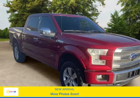 Red 2015 Ford F-150 SuperCrew Cab Platinum Pickup 4D 5 1/2 ft for sale in Candler, NC