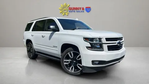 White 2019 Chevrolet Tahoe Premier Sport Utility 4D for sale in Candler, NC