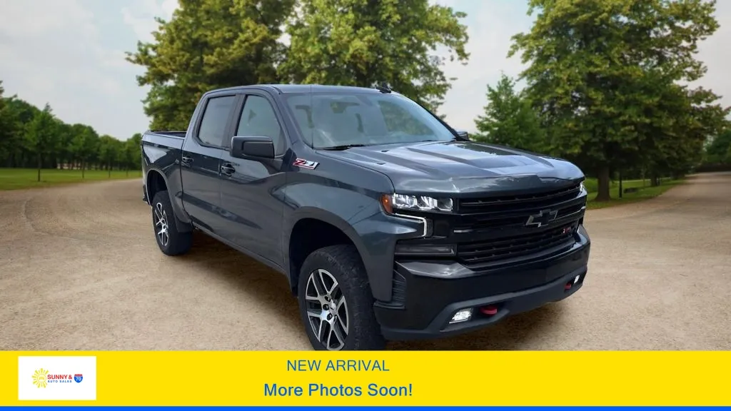 Blue 2019 Chevrolet Silverado 1500 Crew Cab LT Trail Boss Pickup 4D 5 3/4 ft for sale in Candler, NC