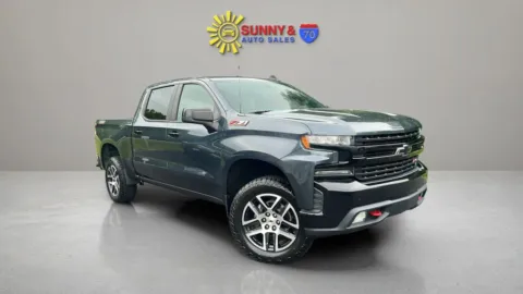 Blue 2019 Chevrolet Silverado 1500 Crew Cab LT Trail Boss Pickup 4D 5 3/4 ft for sale in Candler, NC