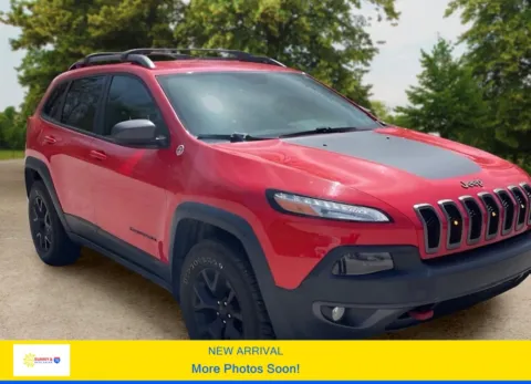 Red 2017 Jeep Cherokee TrailHawk Sport Utility 4D for sale in Candler, NC