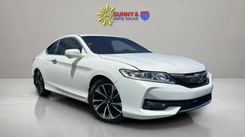 White 2017 Honda Accord EX-L w/Navigation & Honda Sensing Coupe 2D for sale in Candler, NC