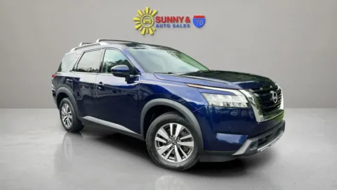 Blue 2023 Nissan Pathfinder SL Sport Utility 4D for sale in Candler, NC
