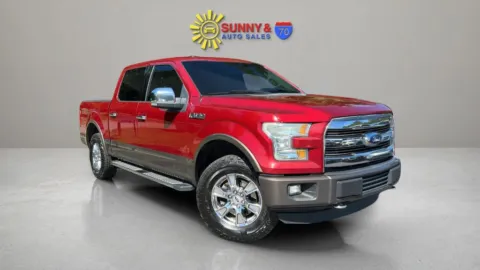 Red 2016 Ford F-150 SuperCrew Cab Lariat Pickup 4D 5 1/2 ft for sale in Candler, NC