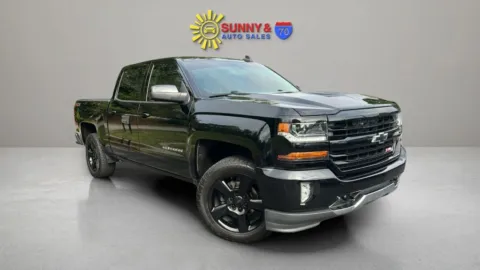 Black 2018 Chevrolet Silverado 1500 Crew Cab Z71 LT Pickup 4D 5 3/4 ft for sale in Candler, NC