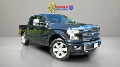 Black 2015 Ford F-150 SuperCrew Cab Platinum Pickup 4D 5 1/2 ft for sale in Candler, NC