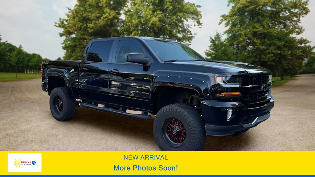 Black 2018 Chevrolet Silverado 1500 Crew Cab Z71 LT Pickup 4D 5 3/4 ft for sale in Candler, NC
