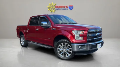Red 2016 Ford F-150 SuperCrew Cab Lariat Pickup 4D 5 1/2 ft for sale in Candler, NC