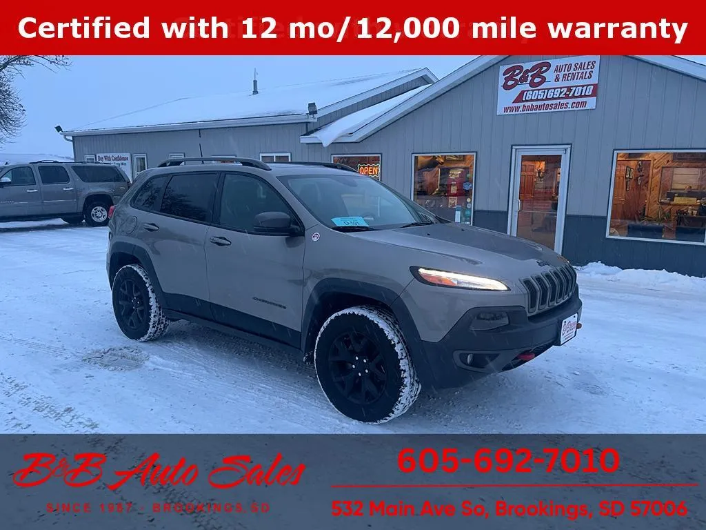 Brown 2017 Jeep Cherokee Trailhawk L Plus for sale in Brookings, SD