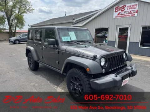 Gray 2018 Jeep Wrangler JK Willys Wheeler for sale in Brookings, SD