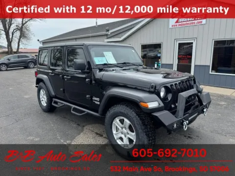 Black 2020 Jeep Wrangler Unlimited Sport S for sale in Brookings, SD