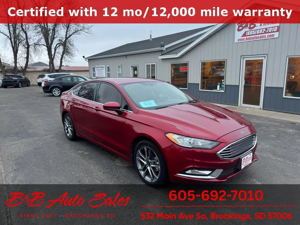 Red 2017 Ford Fusion SE for sale in Brookings, SD